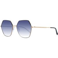 Hexagonale Sonnenbrille mit Farbverlaufsgläsern