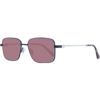 Quadratische Metall Sonnenbrille mit Schildpattbügeln