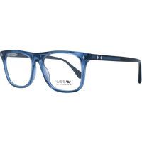Rechteckige blaue Acetat-Brillenfassung
