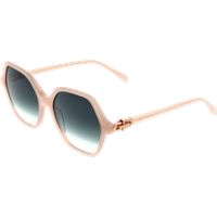 Hexagonale Damen Sonnenbrille in Rosa