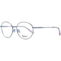 Runde silberne Vollrandbrille aus Metall