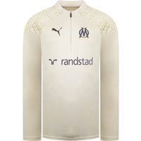 Olympique Marseille Sandfarbenes Fußballoberteil