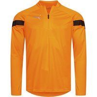 Orangefarbenes Langarm-Trainingsoberteil