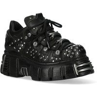 Gothic Plateau-Stiefelette mit Nieten