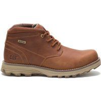 Herren wasserdichter Chukka-Stiefel aus braunem Leder