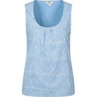 Ärmelloses Tanktop mit Blumendruck