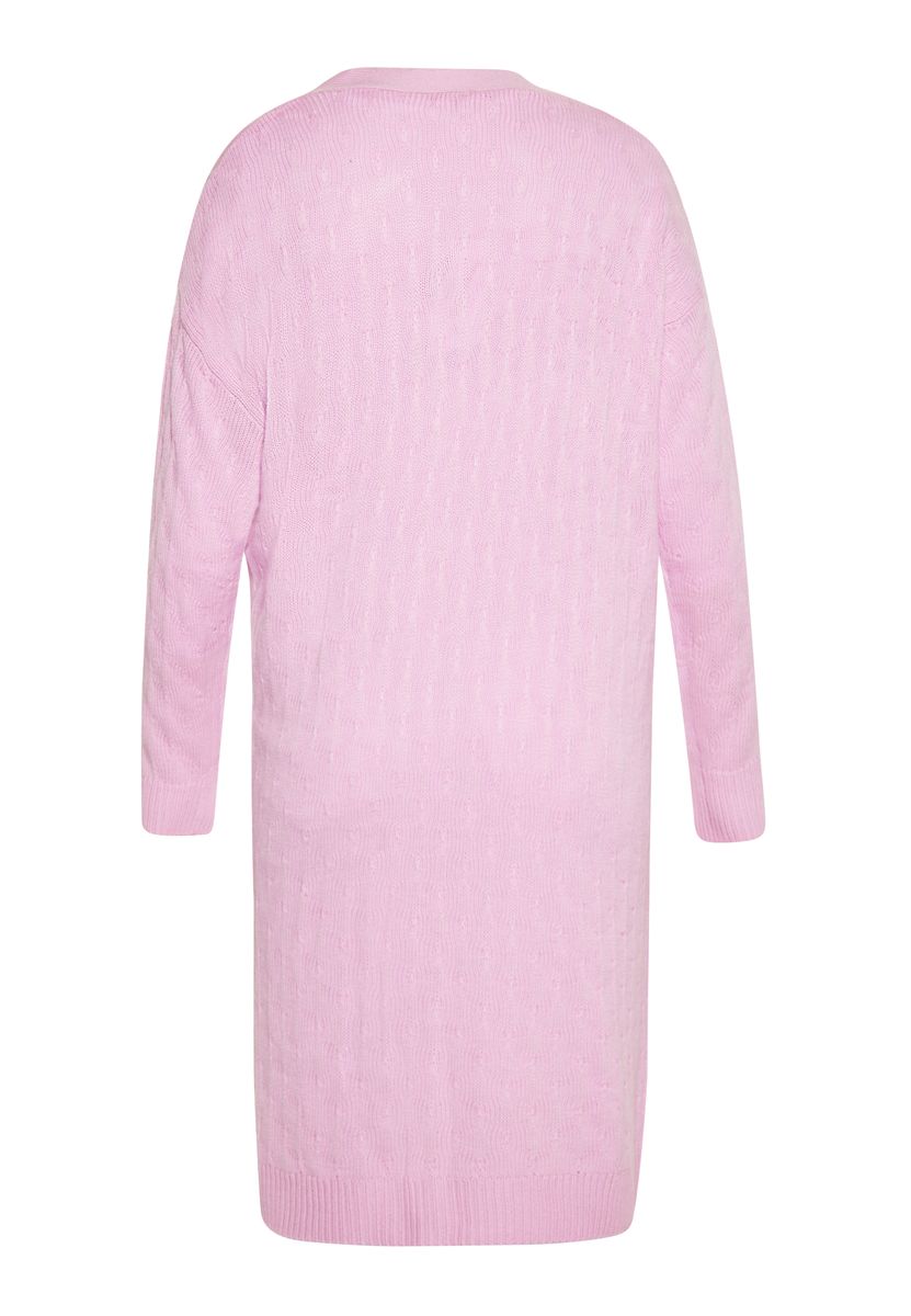 Offener Cardigan mit Wabenmuster