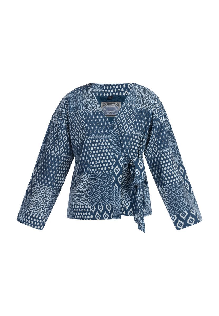 Dreimaster Wickeljacke Damen Dunkelmariner Druck