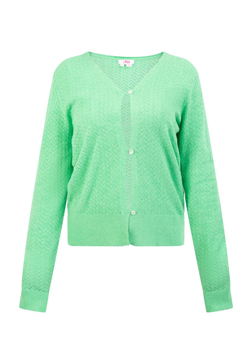 Mymo Strickjacke Damen hellgrün