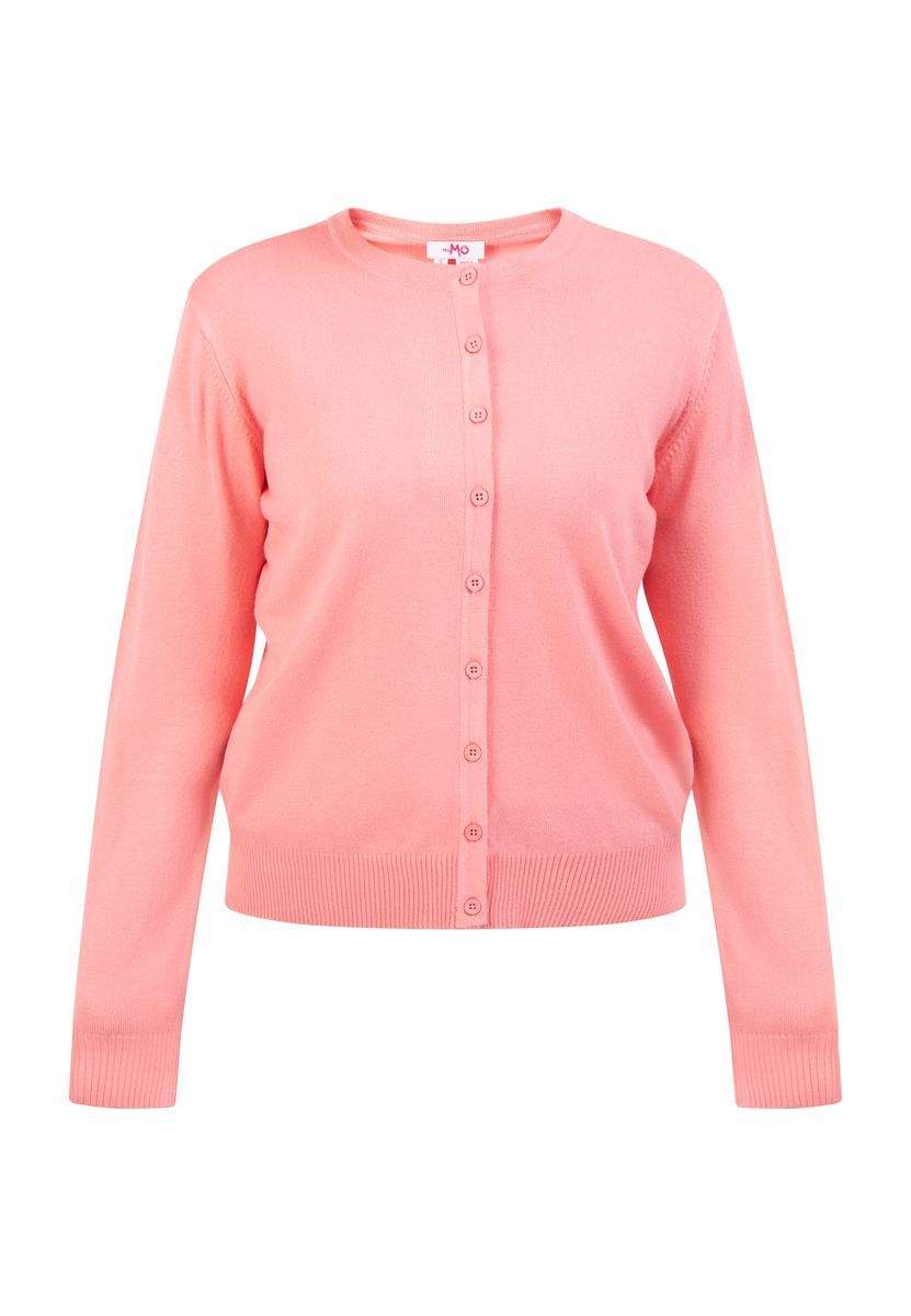 Mymo Strickjacke Damen Rosa