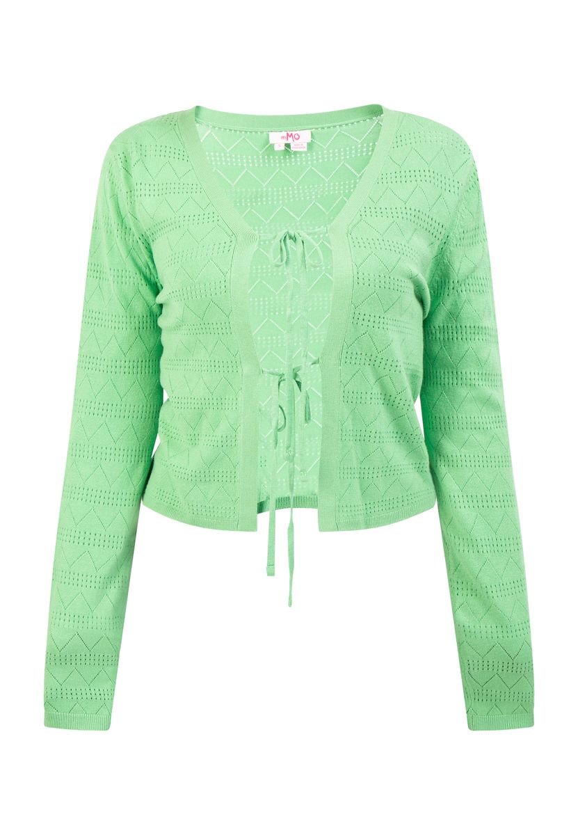 Mymo Strickjacke Damen hellgrün