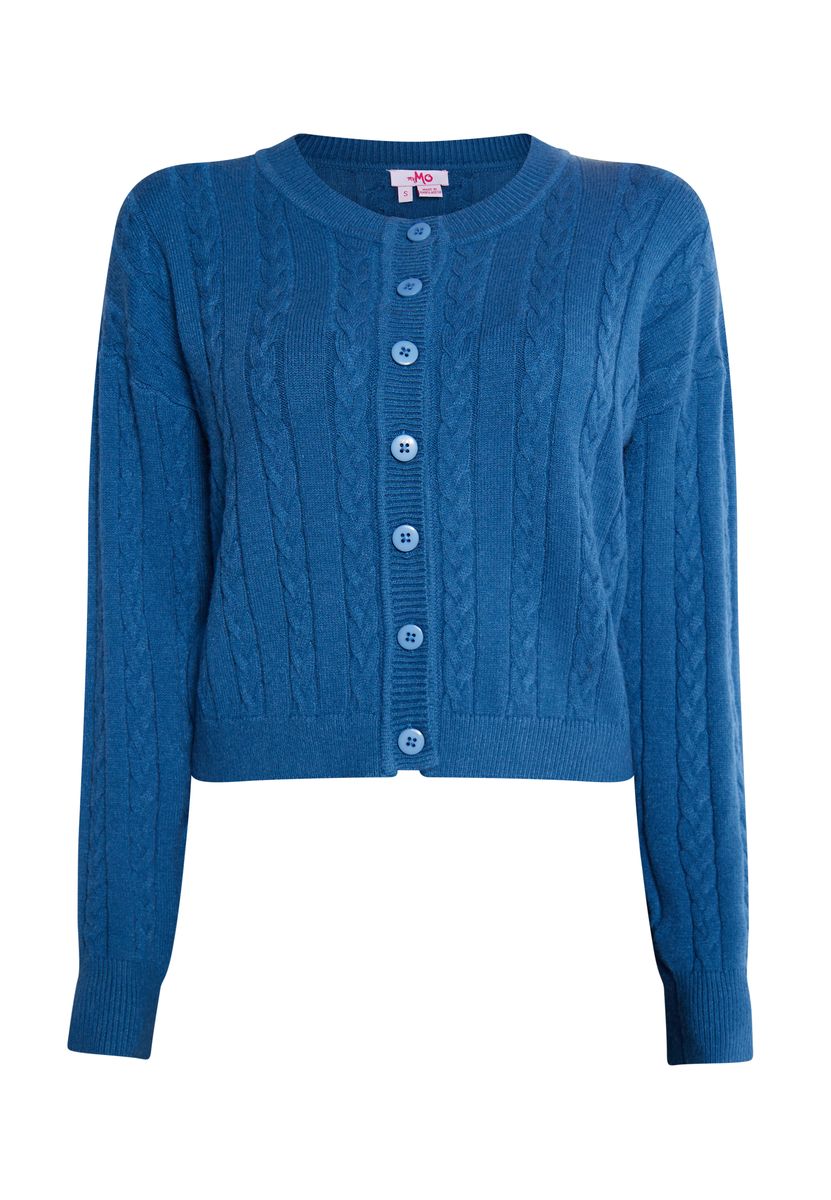Mymo Strickjacke Damen Marine