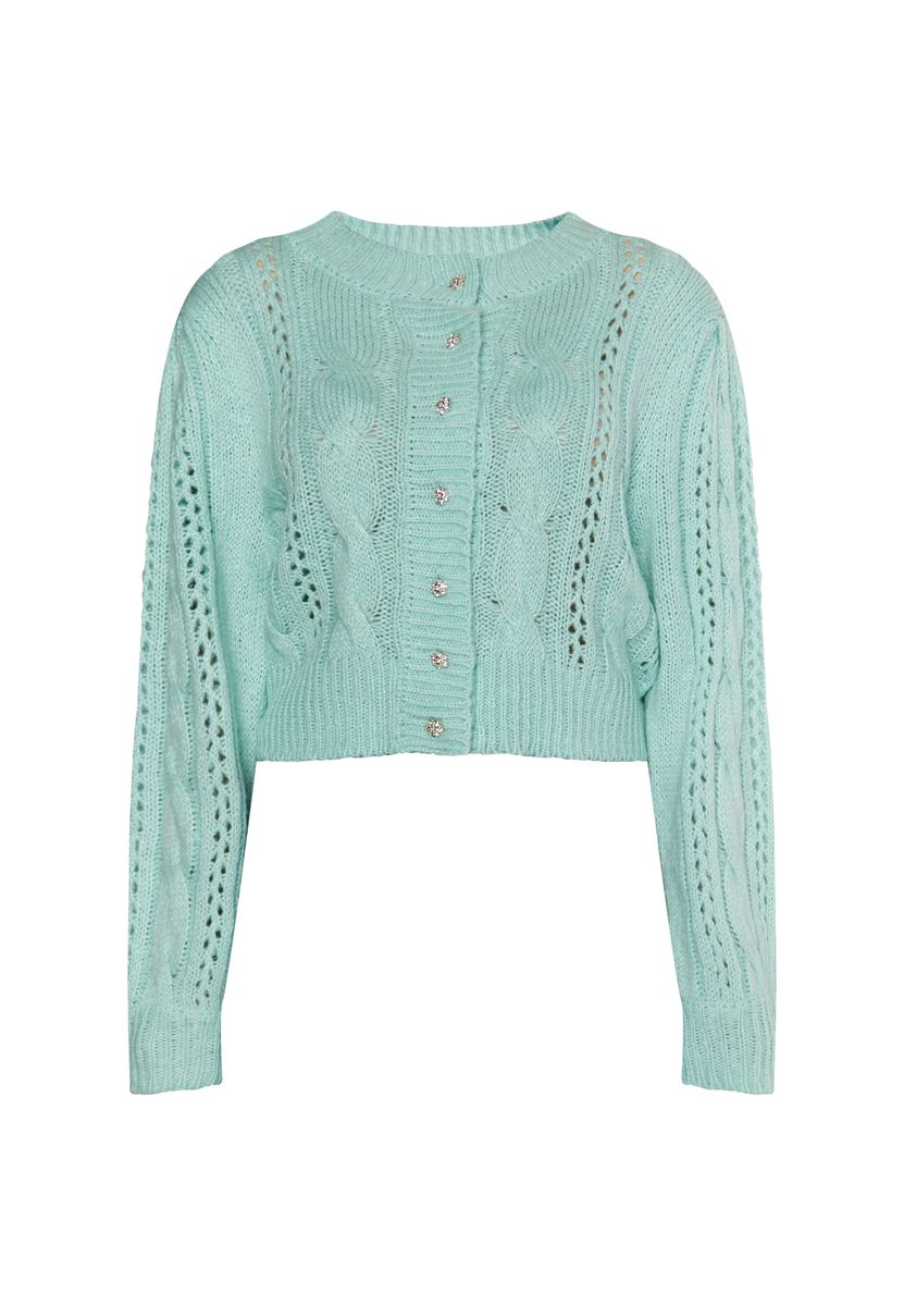 Mymo Strickcardigan Damen Aqua