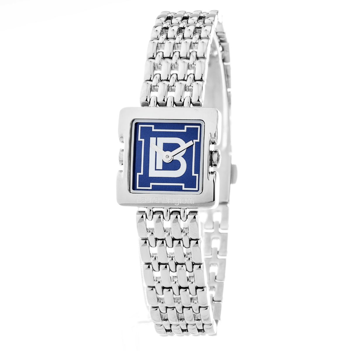 Laura Biagiotti rosafarbene Lederuhr