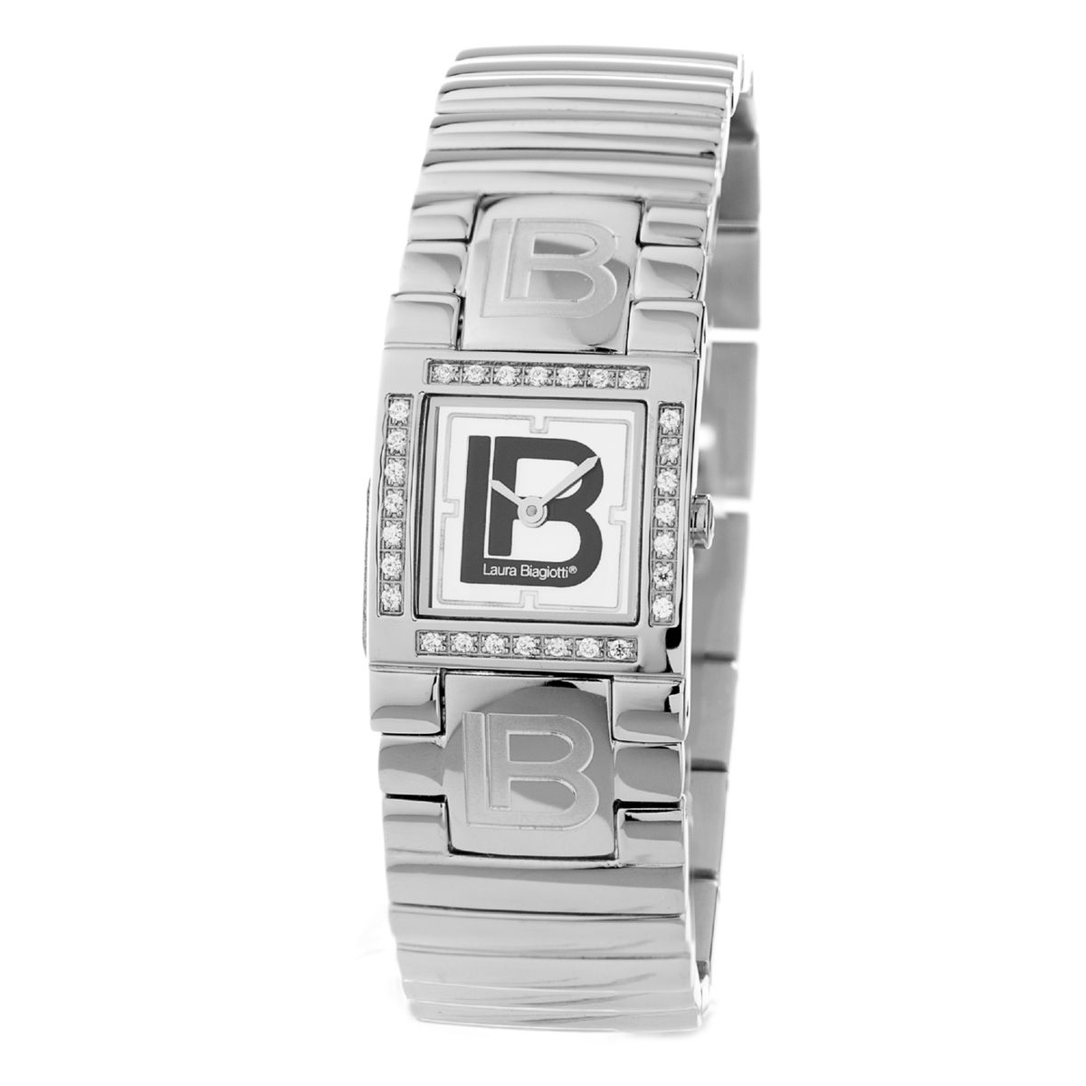 Laura Biagiotti silberne Damen Quarz Uhr