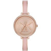 Roségoldene Edelstahl-Chronographenuhr