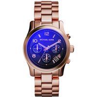 Roségoldene Edelstahl-Chronographenuhr