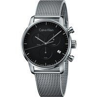 Silberne Edelstahl Mesh Armbanduhr