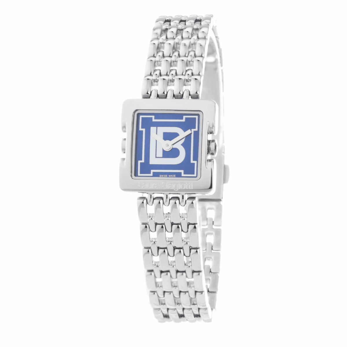 Laura Biagiotti Orangefarbene Lederuhr