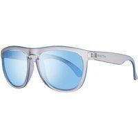 Sonnenbrille mit quadratischem Rahmen und blauen Gläsern