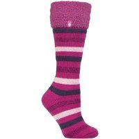 Damen Gestreifte Thermische Stiefelsocken