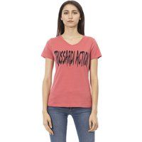Damen Kurzarm V-Ausschnitt T-Shirt