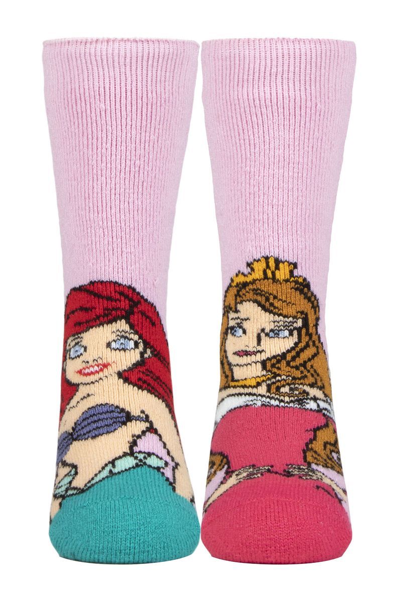 Wärmehalter Lite - Neuheit Disney Prinzessin Socken für Mädchen | Cinderella Ariel Gefrorene Belle - Ariel & Prinzessin