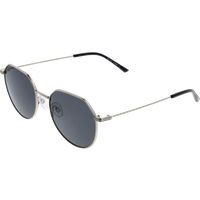 Geometrische silberne Metall Sonnenbrille
