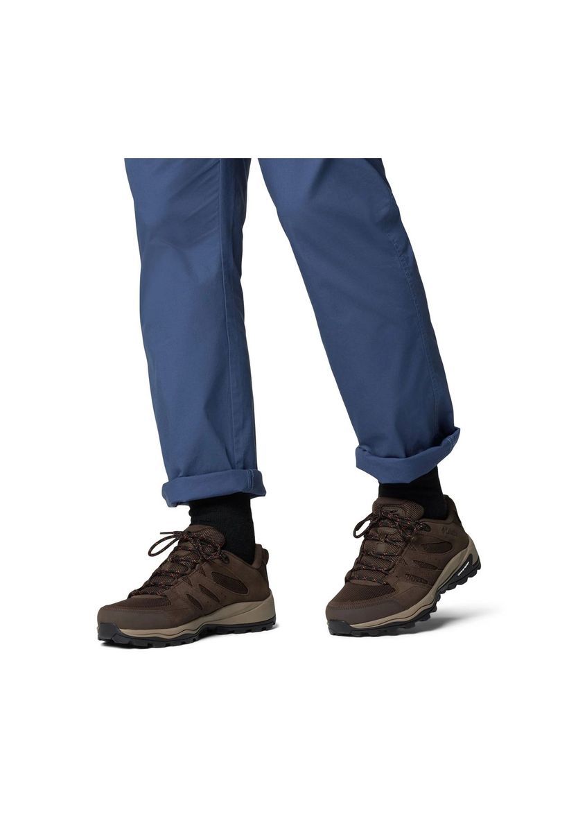 Braune wasserdichte niedrige Wanderschuhe