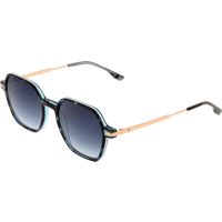Hexagonale Sonnenbrille mit Farbverlaufsgläsern