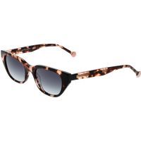 Cateye-Schildpatt-Sonnenbrille mit pinkfarbenen Akzenten
