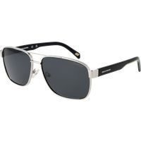 Pilotenbrille Silberrahmen graue Gläser