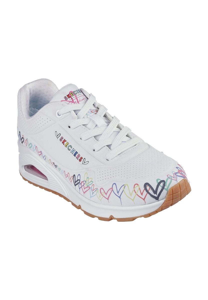 SKECHERS® Uno Sneaker "Love all Around", Belüftungslöcher, für Damen, weiß, 36