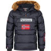 Gepolsterte Anorak Jacke mit Fellbesatz