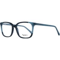 Eckige Vollrandbrille in Schwarz und Blau