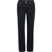 Hoch geschnittene Jeans mit geradem Bein