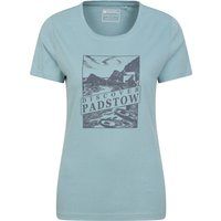 Padstow Grafikdruck Baumwoll T-Shirt