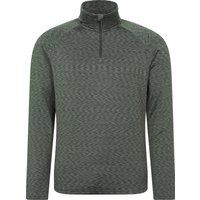 Mountain Warehouse - "Power" Midlayer mit kurzem Reißverschluss für Herren (Khakigrün)