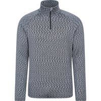 Herren Langarm Midlayer Top mit Reißverschluss
