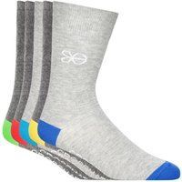 Crosshatch - "Posical" Socken für Herren(5er-Pack) (Grau/Bunt)