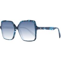 Übergroße eckige Acetat Sonnenbrille mit Blumenmuster