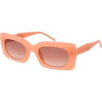 Retro Square Sonnenbrille in Pfirsich
