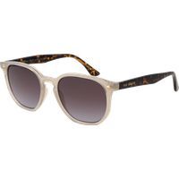 Runde Sonnenbrille mit Schildpatt-Bügeln