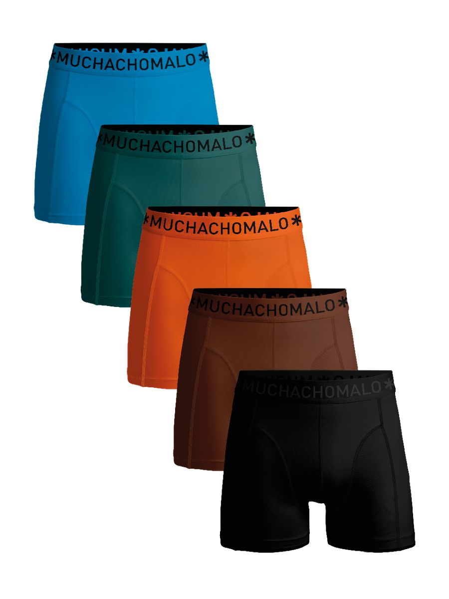 Herren Boxershorts einfarbig, 5er-Pack