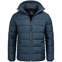 Herren Winddichte Steppjacke mit Kapuze