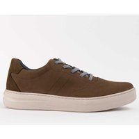 Leder-Freizeit-Sneaker mit niedrigem Schaft