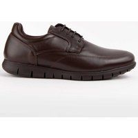 Braune Komfortable Oxford Lederschuhe
