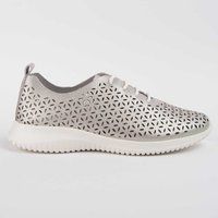 Lässige Oxford-Schuhe aus gelasertem Leder