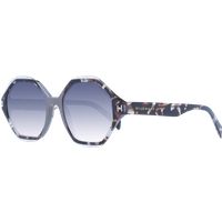 Achteckige Sonnenbrille mit Schildpattmuster