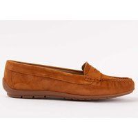 Klassische Suede Leder Penny Loafers